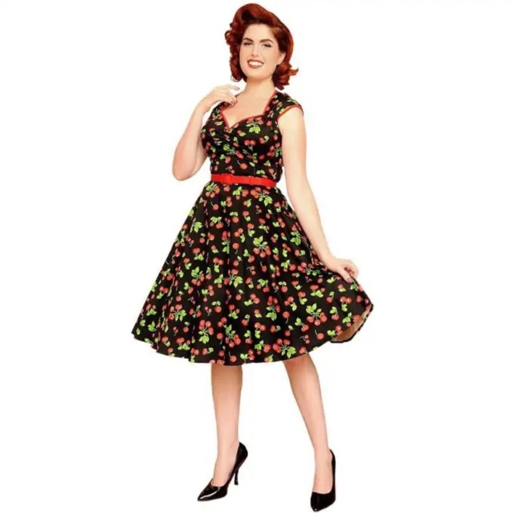 Pinup Couture Heidi Dress Cherry